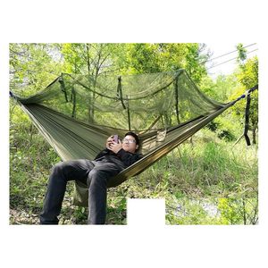 Tält och skydd träd enkelt bära snabbt matiskt öppning tält hängmatta med sängnät sommar utomhus luft droppe leverans camping hik ot9fn