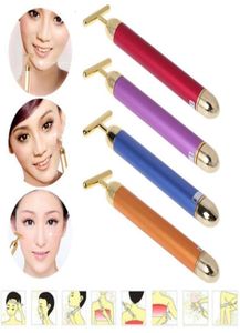 Levantamento de rosto elétrico 24K Gold Facial Beauty Vibration Roller Massager Stick Face Skin Care Stick Firming por Hope112995602