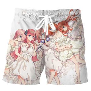 Herren Shorts Cloocl Herren Shorts Anime 1/5 3D Gedruckte Sportshorts Fashion Casual Unisex Sommer Beach Shorts S2452922
