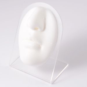 Modello di face in silicone con pompario trasparente per piercing strumenti per piercings per le labbra anelli per le labbra per le labbra possono essere riutilizzati gioielli