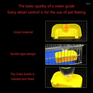 Andra fågelförsörjningar Sodavattenflaska Drinker Cup Automatisk dispensermatare för vaktlar papegoja burtillbehör