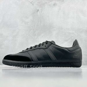 Pharrell Sam Bas Williams Leather Low Shoes Lace Designer Originals Män kvinnor Black Sneakers Casual Shoe Top Quality GY4978