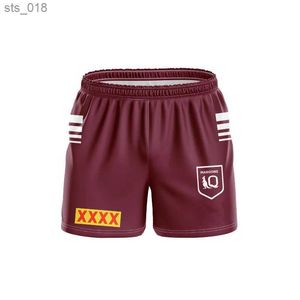 Basket shorts 2024 Qld Maroons Herr Jersey Rugby Training Tee Jersey Shorts Size S-5xl H240530
