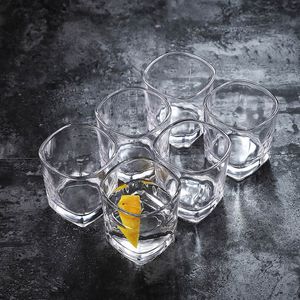 Whiskey Glass Heat Resistant Glasses Water Cup Whiskey Cup Glassware Mouthwash Cup Hotel Bar Wine Cup