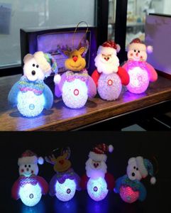 LED LIDA ŚWIĄTEskie Święty Święty Święty Snowman Dolls stojący navidad figurka choinka wiszące ozdoby dzieci Prezenty Bożego Narodzenia Q1718548809