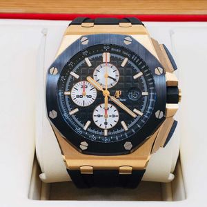 AA AAiPIU Starszy kwarc ze stali nierdzewnej Watch Waterproof Fashion Trend Watch 18K Gold Automatic Mechanical Watch Męskie zegarek Natychmiast