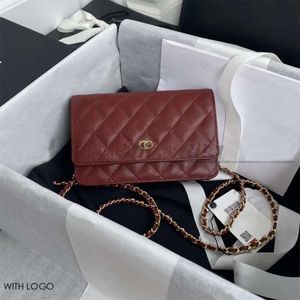 brand Top famous bags Fashion Shoulder Bas handbag Plaid purse Double letter solid buckle Sheepskin caviar pattern