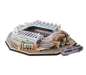 Futebol Club 3D estádio modelo Jigsaw Puzzle Classic DIY Playground de futebol europeu montado Modelo de construção Puzzle Kids Toys X0525258046