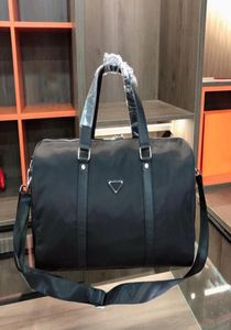 Men Fashion Duffle Bag Triple Black Nylon Travel Bags Mens Top Handle Luggage Gentleman Business Work Tote with Shoulder Strap9525950