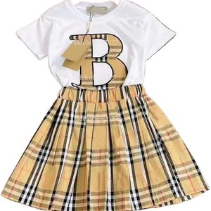 Classic B Brand Baby Designer Dress Sits Salia infantil de garotas