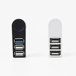 Porta USB a 3 rotazione universale USB 3.0 con cavo Adattatore di cavo splitter Mini Socket Mini Hub ad alta velocità per PC per laptop