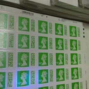 Nya frimärken 100 British Stamps Post Office First-Class-kuvert, brev, vykort, postförsörjning integritet först, hoppas att du gillar