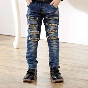 Ienens Autumn's jeans vestiti per jeans per bambini pantaloni da cowboy bambini abbigliamento in jeans pantaloni baby boy casual slet jean l2405