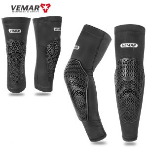 Pads Elbow Knee Pads VEMAR Summer Motorcycle Knee Pads Mtb Cycling Knee Protection Mountain Bike Elbow Protector BMX DH ATV Motocross E