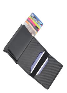 Portfel mini RFID z automatycznym uchwytem slajdów obudowa o organizatorze karty magazynowania torby ochraniacza Portfel K9129WLL503839401