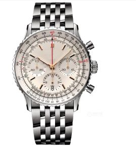 2024 New Mens Watch Watch Quartz Luxury Navitimer B01 DIAL العلامة التجارية Chronograph Belt Strap Strap High