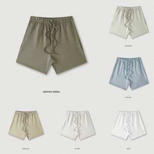Borgelim respirável shorts masculinos shorts 100% algodão esportes de algodão Summer Trend calça pura cor sólida recreação médio ao ar livre cintura elástica solta