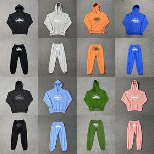 Men's Tracksuits Graphic Letter Print Street Hip Hop Skateboarding Sports Sports Sports Men's Vintage Casual Capolado acolchoado Conjunto de moletom