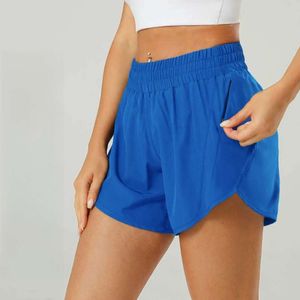 Kvinnors spår som shorts fiess yoga byxor förlorar andningsbara snabba torra sport underkläder yoga byxor kjol som kör elastiska midja gym kläder 2,5 '' och 5 '' löpande shorts