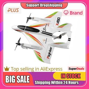 Samoloty elektryczne/RC 2.4G 6CH WLTOYS XK X450 3D/6G RC Pionowe Pertical Peel LED RC Silider Stałego skrzydła RC Aircraft Model RTF Remote Control RC TOB Q240529