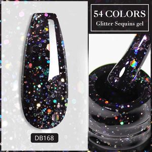 Smalto per unghie MTSSII 6ml Glitter olografico gel smalto per chiodo colore molla scintillanti paillettes sapon -vernice decorazione per nail art d240530