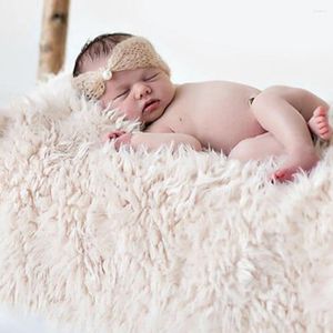 Decken Säuglingsgeborene Wraps Baby POgraphy Decke Props Mat Swaddle Hintergrund warm für Jungen Mädchen verdickte DIY Soft Studio