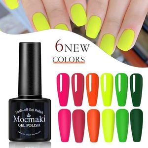 Nail Polish Mocmaki 8mL nail gel polishing semi permanent gel nail art salon 60 color shiny soap UV LED nail gel varnish d240530