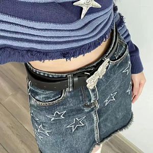 Spódnice Koreańska moda vintage Y2K mini spódnica Kobiety harajuku grunge jeansowy niezależny estetyczny styl letni ubrania