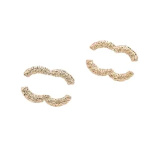 Роскошные серьговые серьги -серьги с серьгами -серебряными серебряными серьгами винтажные золотые серебристые заработки для женщин с серьги из нержавеющей стали никогда не исчезают свадебный подарок ZH016 B4