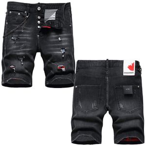 Letnie dżinsy projektant dżinsów szczupły jeansy krótkie dżinsy swobodne krótkie kolano długość dżinsowa nowa guzika Placket Oryginalne dżinsowe szorty spersonalizowane CRD2405293-12