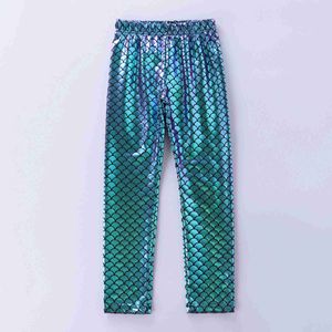 Leggings pieghevoli pantaloni da ragazza sirena uova F5509 WX5.29