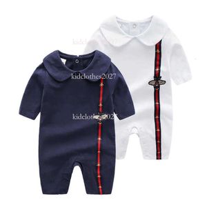 Embroidery Lapel Retail Romper Baby 0 3 Months Cotton Rompers Newborn Baby Bodysuit Children Jumpsuits Climbing Clothes