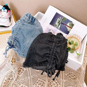 Çocuklar Sıradan Pantolon Yaz Yeni Drawstring Jeans Kısa Kızlar Ttrendy Bandage Solid Kids Toddler Şort