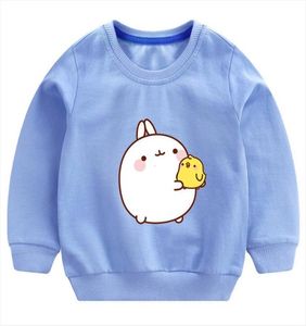 Toddler Baby Hoodie Girls Fashion Bluzy Dzieci Chłopcy Kreskówka z długim rękawem Dzieci Molang and Piupiu Cute T Shirt Outerwear2488811