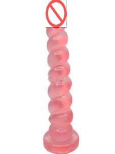 Ciało 12 cali Ogromne realistyczne dildo Waterproof elastyczny penis z teksturowaną wałką i mocną zabawką seksualną dla kobiet6420193