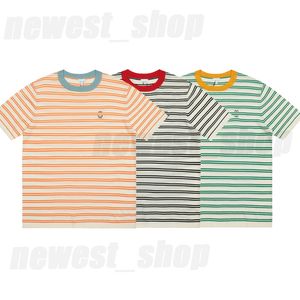 womens Knits tees t shirts T-Shirt designer luxury lady tshirt Classic simple basic embroidery Letter green orange black striped cotton europe knitwear love Top