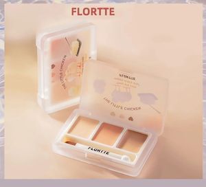 FLORTTE Beauty The Little Chicken Series 3 Colors Concealer Palette Cute Cove Concealer Cream Lasting Moisturizing Concealer 240530