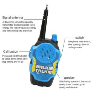 2 pezzi per bambini portatili per bambini walkie talkie elettroniche a lungo raggio walky talky