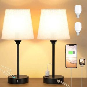 Night Lights Bedhead light with USB C port and AC socket for charging dimmable touch S245302