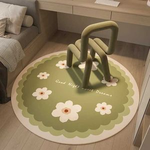 Carpets Bedroom Bedside Carpet Dresser Office Desk Chair Floor Mat Home Decoration Rug Cute Cartoon Round Carpets Non-slip