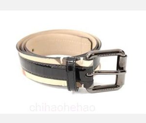 Designer Borberiy belt fashion buckle genuine leather belt Black Nova Leather Belt 30 Ladies