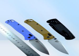 New 535 Bench Made folding knife 440C blade brass washer G10 handle 3 colors outdoor camping hunting Survival pocket knife EDC too8229214