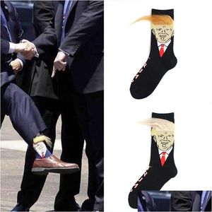 Party Decoration Trump 2024 Socks Strumpor For Adts Women Men Cotton Sports Drop Delivery Home Garden Festly Supplies Event Dhamx