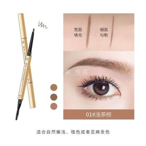 Makeup Double Eyebrow Pencil Högkvalitativ vattentät naturlig långvarig flerfärgad ögonbryn Tattoo Pen 969