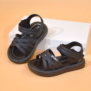 Sandalias sommar barn mode solid pvc casual sko för flickor pojke non slip mjuk botten barn sport sandaler