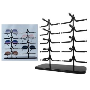 Racks 10 Paare Sonnenbrille Rack Regal Brillen Brillen Rahmen Gläser Display Ständer Organisator anzeigen Halter Tablett 5 Schicht Raumsparung