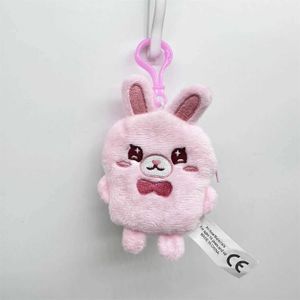 Pluszowe plecaki Nowe kreatywne Kawaii Pink Rabbit Eardphone Bag Cartoon Animal Rabbit Wysoka jakość Plush Mini Bag Bluetooth Protection Protection Bag S245305