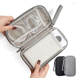 Storage Bags Portable Travel Closet Organizer Case Headphones Digital Charger Power Bank Bag USB Gadgets Zipper