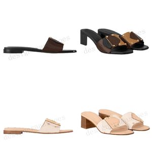 Flat Mule Women Designer Sandals Pool Slide Slippers Block Heels Sliders Woman Famous Slide Summer Sandal Dune Canvas Mules Slipper Top Mirror Quality Dress Shoe