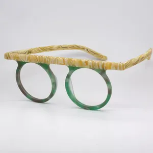 Güneş gözlüğü düz üst okuma gözlükleri erkek kadın tasarımcı vintage yuvarlak gözlükler çerçeve erkek miyopi gözlükleri reçeteli siyah beyaz